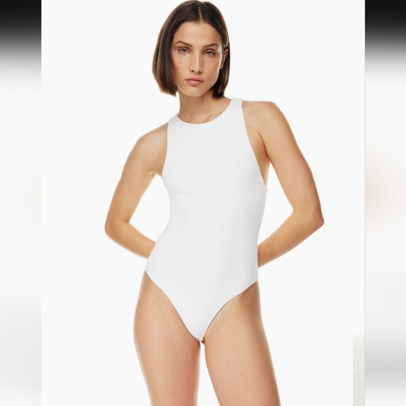 NWT Aritzia Babaton White 90's Contour Bodysuit XS - Picture 2 of 3
